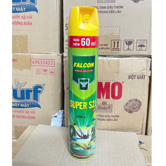Xịt muỗi falcon 600ml tặng thêm