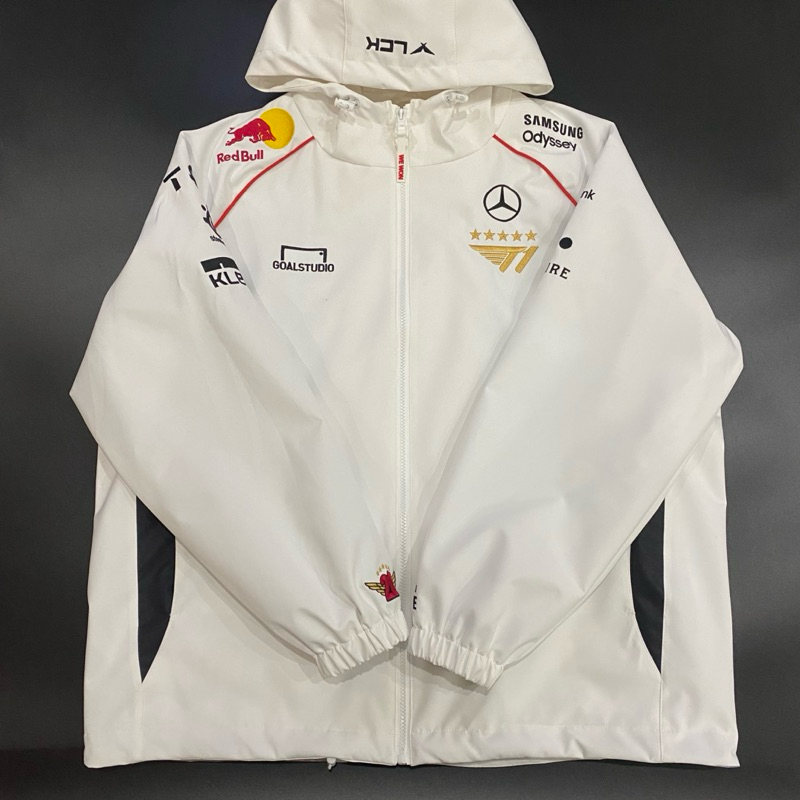 Áo Khoác 5 🌟 T1 CKTG 2024 full thêu màu trắng lót ảnh