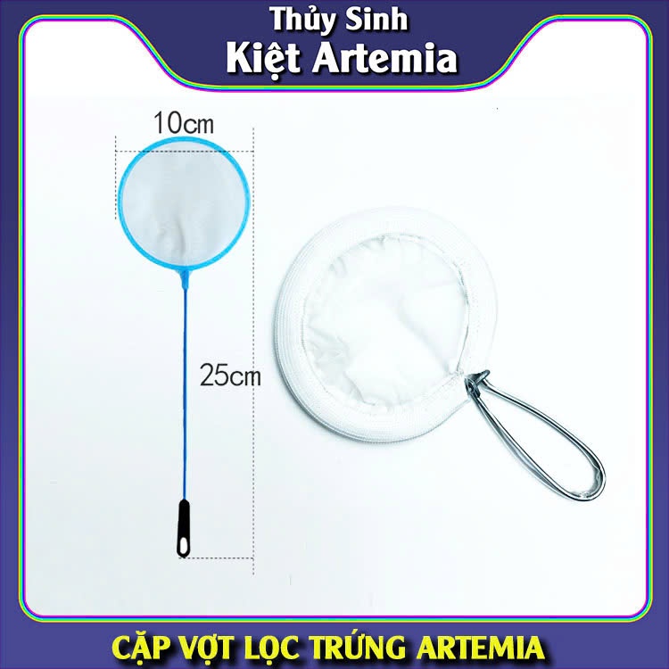 Cặp vợt lọc vỏ trứng Artemia - Vợt lọc Artemia