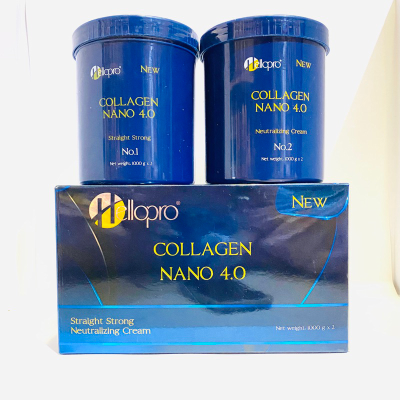 Kem duỗi siêu phủ bóng collagen Hellopro 1000mlx 2 công nghệ  4.0 chuyên sử dụng salon tóc hàng nhập