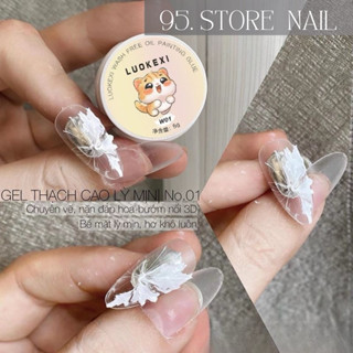 Gel thạch cao nặn hoa siêu dẻo bản cao cấp màu trắng - chất gel dẻo mịn nặn hoa siêu dễ