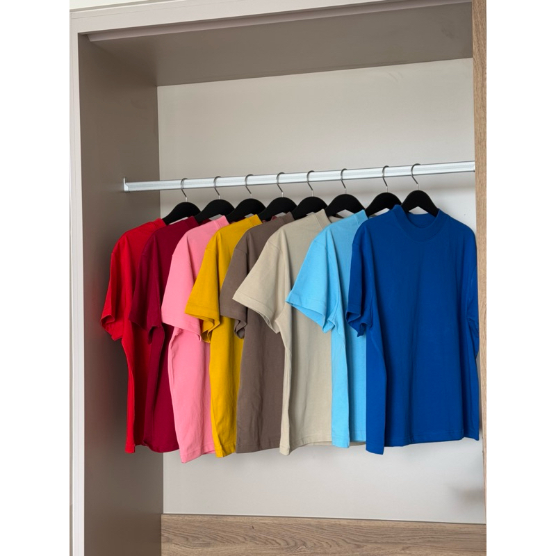 Áo thun trơn MMESTLINE Basic form Boxy vải premium Cotton | BigBuy360 - bigbuy360.vn