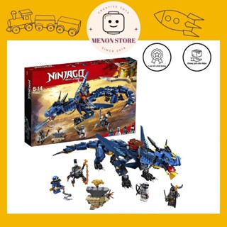 Đồ chơi lắp ráp Ninja R3004 06080 70652 Rồng xanh của Jay Stormbringer - Xếp hình thông minh
