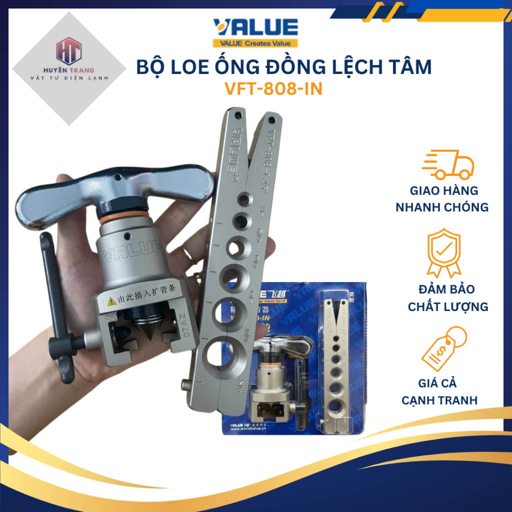 Bộ loe ống đồng lệch tâm Value VFT-808-IN chuyên dụng chính hãng chất lượng bền và đẹp