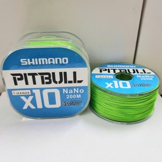 (xả xả)Dây dù lure 200m shimano pitpull  x10 siêu mịn