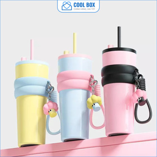  Ly giữ nhiệt Candy 710 ml cốc giữ nhiệt Candy inox 316 710 ml mẫu mới 2025 có ống hút kèm búp bê 