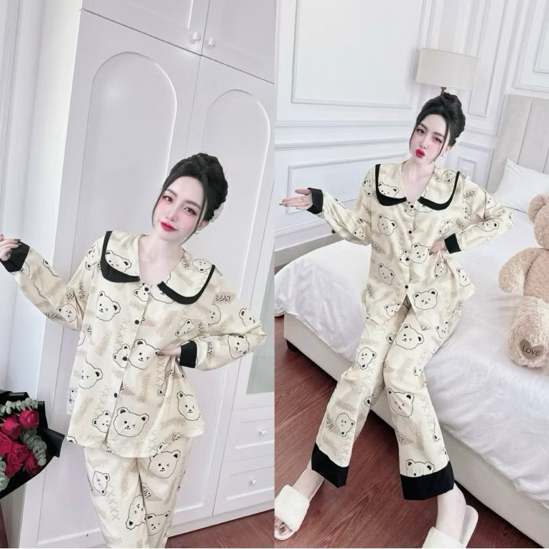Bộ lụa BIGSIZE cao cấp 50-100kg tay dài siêu chất