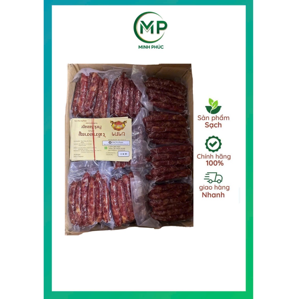 Lạp xưởng Lào 500g ít mỡ thơm ngon