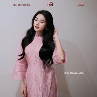 Tóc Kẹp 6 Phím Love Affair HIEN BE TOUPEE Sóng 45cm Premium sợi Keratin, kẹp trợ lực