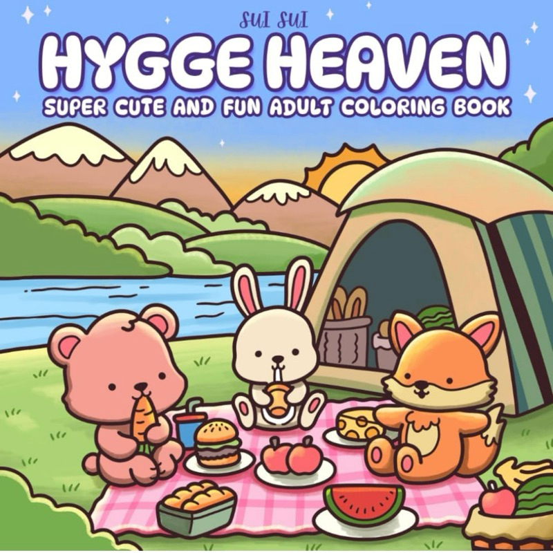 Hygge Heaven (giấy dày 180gsm, tặng tranh mẫu) - Set 20 tranh tô A4 A5 dùng màu Acrylic, màu nước, b
