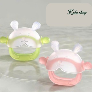 Đồ chơi gặm nướu xỏ tay 4 tai silicon thực phẩm chống hóc cho bé - Tặng kèm hộp đựng