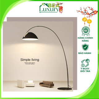 Đèn Đọc Sách, Đèn Cây Đứng Decor Phòng Khách, Phòng Ngủ Điều Chỉnh Được Thân Và Chao Đèn, Tặng Kèm Bóng Led 100K