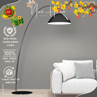 Đèn cây đứng decor đọc sách decor phòng khách đẹp chất lượng cao dáng cong cổ điển tặng kèm bóng120k