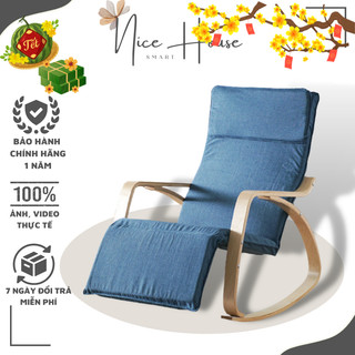 Ghế poang dài bập bênh thư giãn nghỉ ngơi đọc sách xem tivi nghe nhạc thiết kế đơn giản sang trọng chất lượng cao giá rẻ