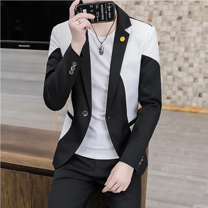 Áo vest, Áo vest nam hàng thiết kế phối màu đen xám  sắc chất vải mềm mịn giữ form trẻ trung lịch lãm sang trọng N39