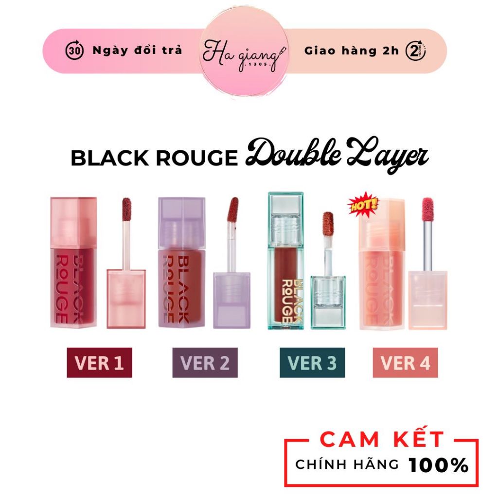 Son Kem Black Rouge Double Layer Over Velvet DL Woody Layer, Son Blackrouge DL
