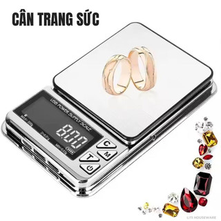  Cân Kỹ Thuật số 0.01g sạc pin Cân tiểu ly điện tử 0.01g Cân điện tử mini 0.01 cân trang sức 0.01g 600g 