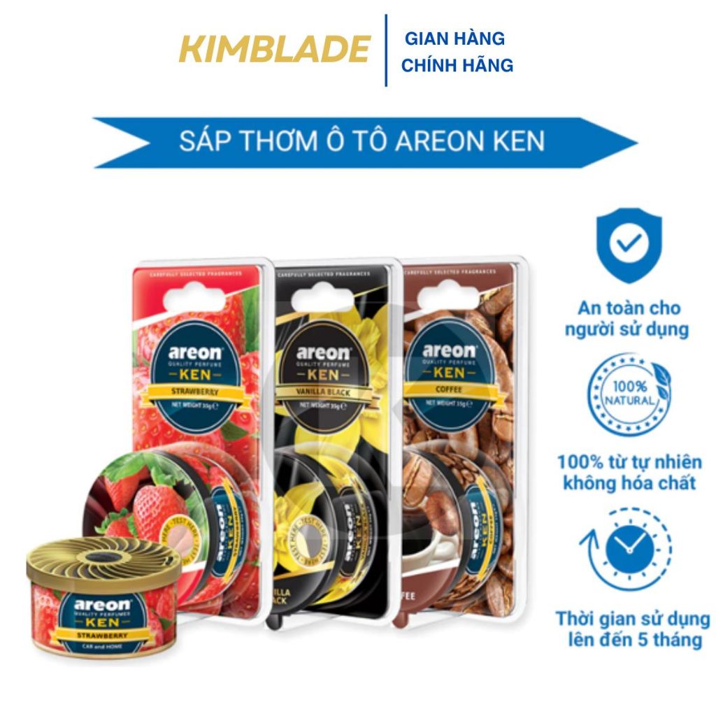 Sáp Thơm Ô Tô AREON CHÍNH HÃNG Có Tem Nhập Khẩu Nước Hoa ô Tô AREON Sáp Thơm Khử Mùi Xe Hơi Cao Cấp 