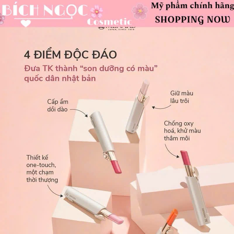 SON GIÓ MENARD STREAM ONE TOUCH LIPSTICK NHẬT BẢN