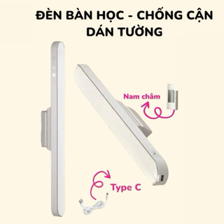 Đèn Học Đèn ABHOME Dán Tường Kệ Đèn Led Gắn Bàn Học Tích Điện Xoay 88 Độ Chống Cận Giá Rẻ Gọn Nhẹ
