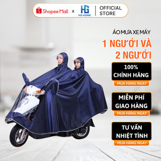 Áo Mưa Xe Máy HGHOME 1 Người Và 2 Người Che Phủ Toàn Thân Kèm Kính Chắn Mưa Tiện Lợi [ HÀNG TỐT ]
