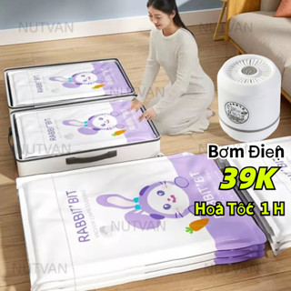 Túi hút chân không đựng quần áo, túi đựng quần áo trong suốt chăn gối - Đa năng, tiện dụng và dùng lại bình thường