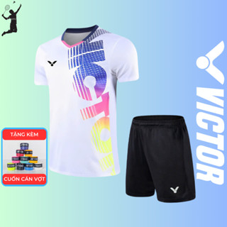  Quần Áo Cầu Lông Victor,Vải mát thoáng khí co dãn 4 chiều. 