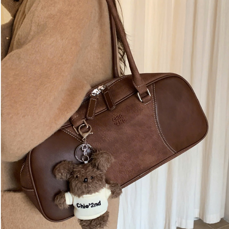 Túi nữ Túi CHIO 2ND đeo vai size 33 dáng quai cao tặng charm Gấu phong cách Hàn Quốc 021#