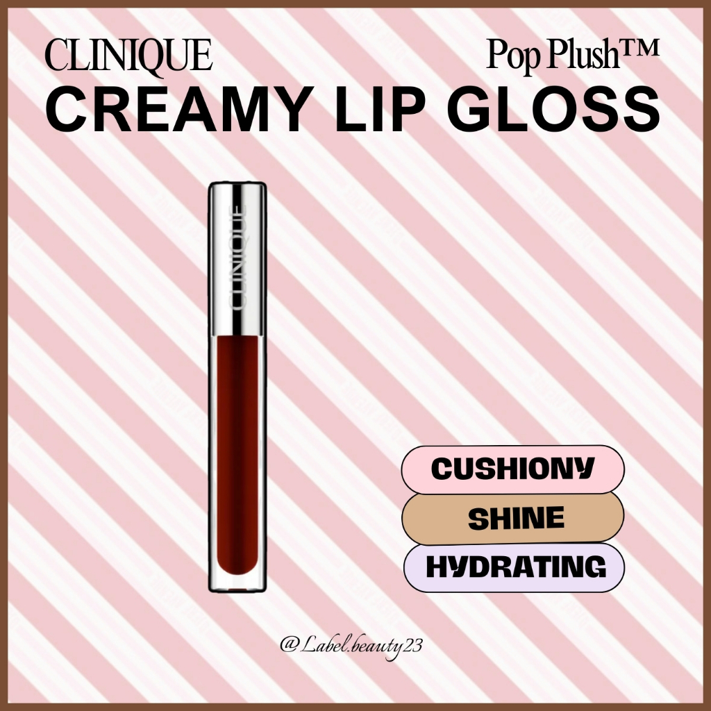 Sẵn ✨ Son bóng có dưỡng Clinique Pop Plush Creamy Lip Gloss Black Honey - 𝐋𝐚𝐛𝐞𝐥.𝐛𝐞𝐚𝐮𝐭𝐲 ✨