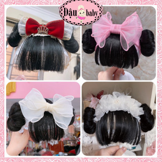 Turban tóc giả ♥️ Băng đô tóc giả  siêu xinh cho bé gái từ 5-12kg