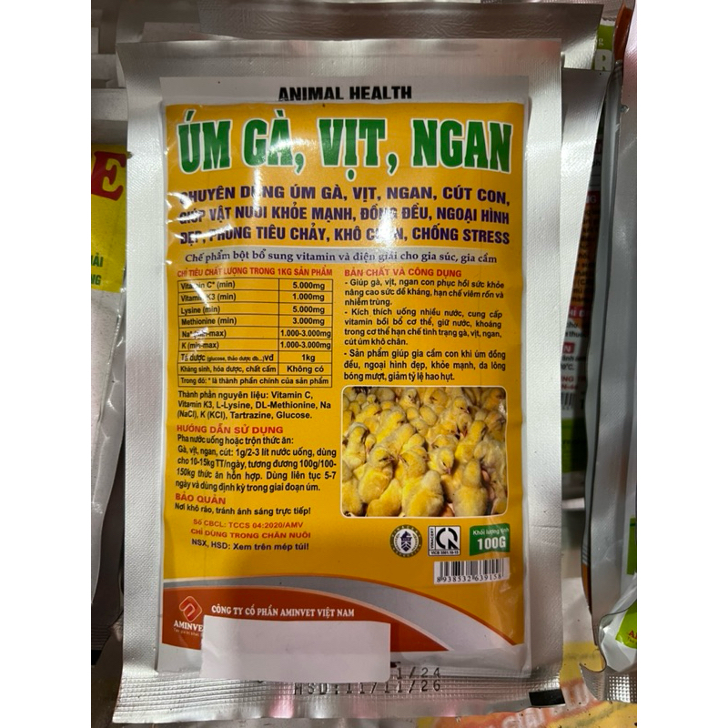 sản phẩm hỗ trợ cho gà vịt ngan con mới nở