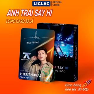 SET 30 Lomo Card Anh Trai Say Hi giấy cứng cán màng bo góc đẹp HIEUTHUHAI, CAPTAIN, RHYDER, ISAAC