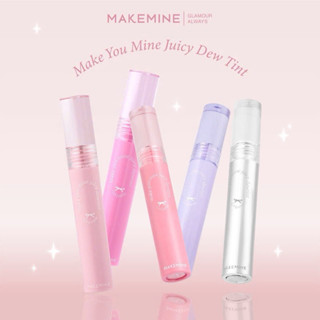 SON THẠCH NƠ MAKEMINE,SON VÒM MAKE YOU MINE JUICY DEW TINT -MAKE08(Tặng nơ)