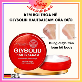 Kem bôi nứt Nẻ gót chân khủy tay Glysolid Hautbalsam 100ml Đức dành cho da khô, giúp dưỡng ẩm cho da