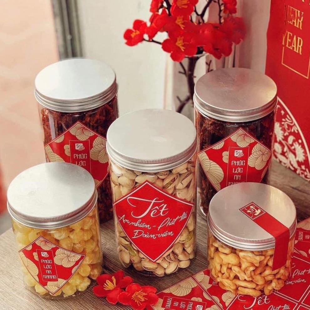 Tem tết dán hộp đựng, túi đựng