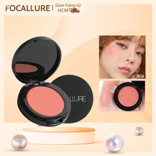 Phấn má hồng FOCALLURE 3 màu sắc tùy chọn trang điểm tự nhiên thời trang 2.8g