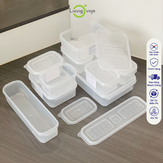 BỘ 9 HỘP TRỮ ĐÔNG - Hộp nhựa trữ thực phẩm - An toàn khi sử dụng lò vi sóng và ngăn đông