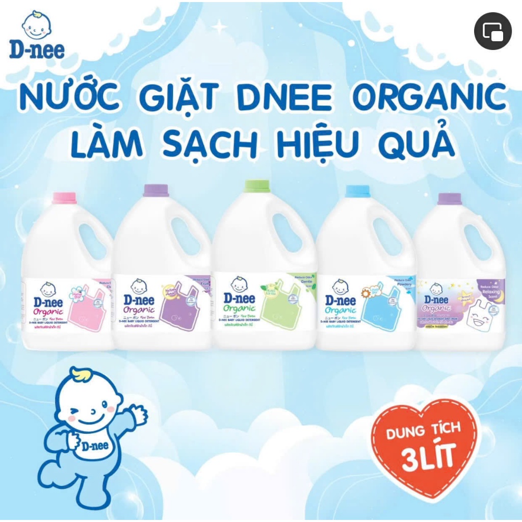 [Chính Hãng Tem Đại Thịnh] Nước Giặt D nee 3000ML Thái Lan (Đủ Màu)