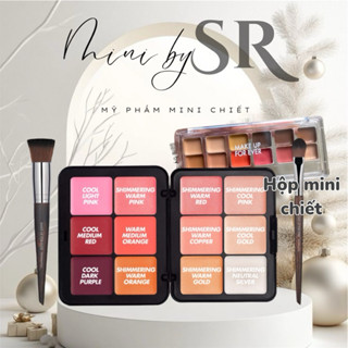 [Mini by SR] (Mẫu mới) Bảng kem nền + má hồng kem, tạo khối, bắt sáng 3 trong 1 Make Up For Ever HD Skin Palette