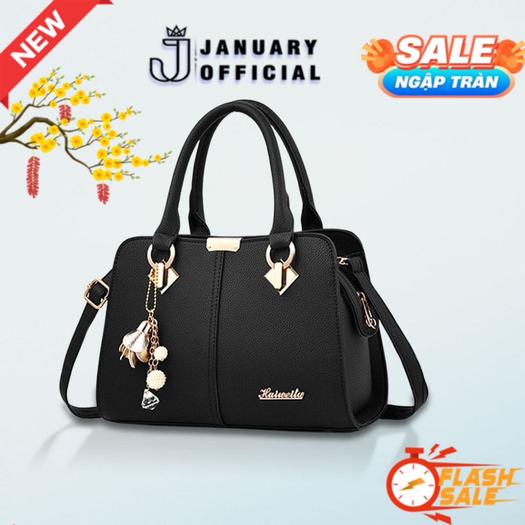 [SHOP UY TÍN] Túi xách nữ công sở đi làm đi tiệc, túi xách đeo chéo đeo vai có quai xách - January GC33