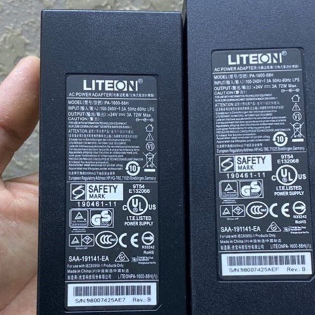 Adapter nguồn 24V 3A zin bóc máy