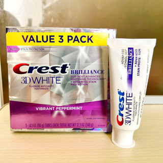 (Bản Mỹ/Trung) Kem đánh răng Crest 3D white Brillance
