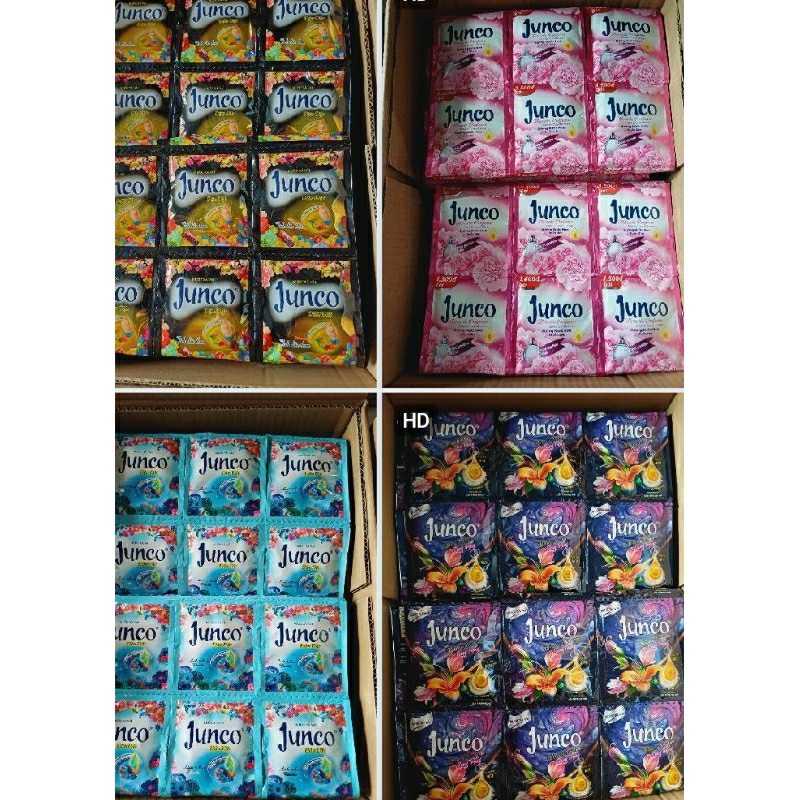 Nước xả vải Junco 10 dây x 10 gói