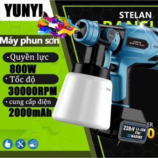 Máy phun sơn cầm tay,Súng Phun Sơn 21V có hộp đựng 1000ML máy phun sơn nước