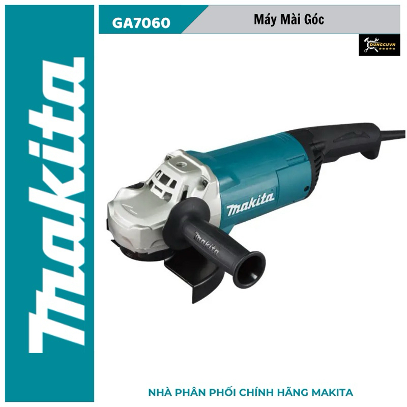 Máy mài góc Makita GA7060 - 180mm, 2200W, Công nghệ cách điện kép