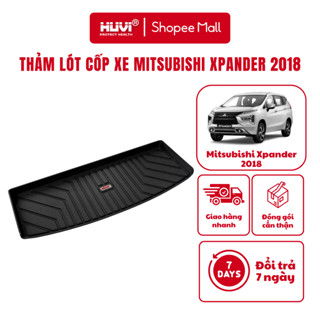 Thảm lót cốp xe Mitsubishi Xpander (2018-hiện tại) nhựa TPE đúc 3D chính hãng HUVI Việt Nam