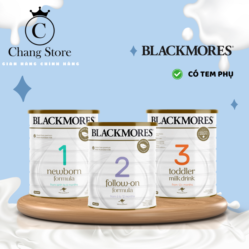 [Voucher extra giảm thêm 10%] Sữa công thức Blackmores Đủ Số Của nhập khẩu Úc có tem phụ Lon to date