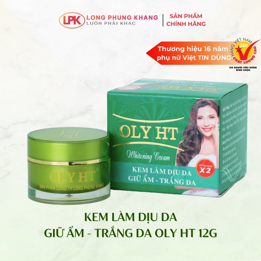Kem Làm Dịu Da - Giữ Ẩm - Trắng Da OLY HT 12G OLY-005