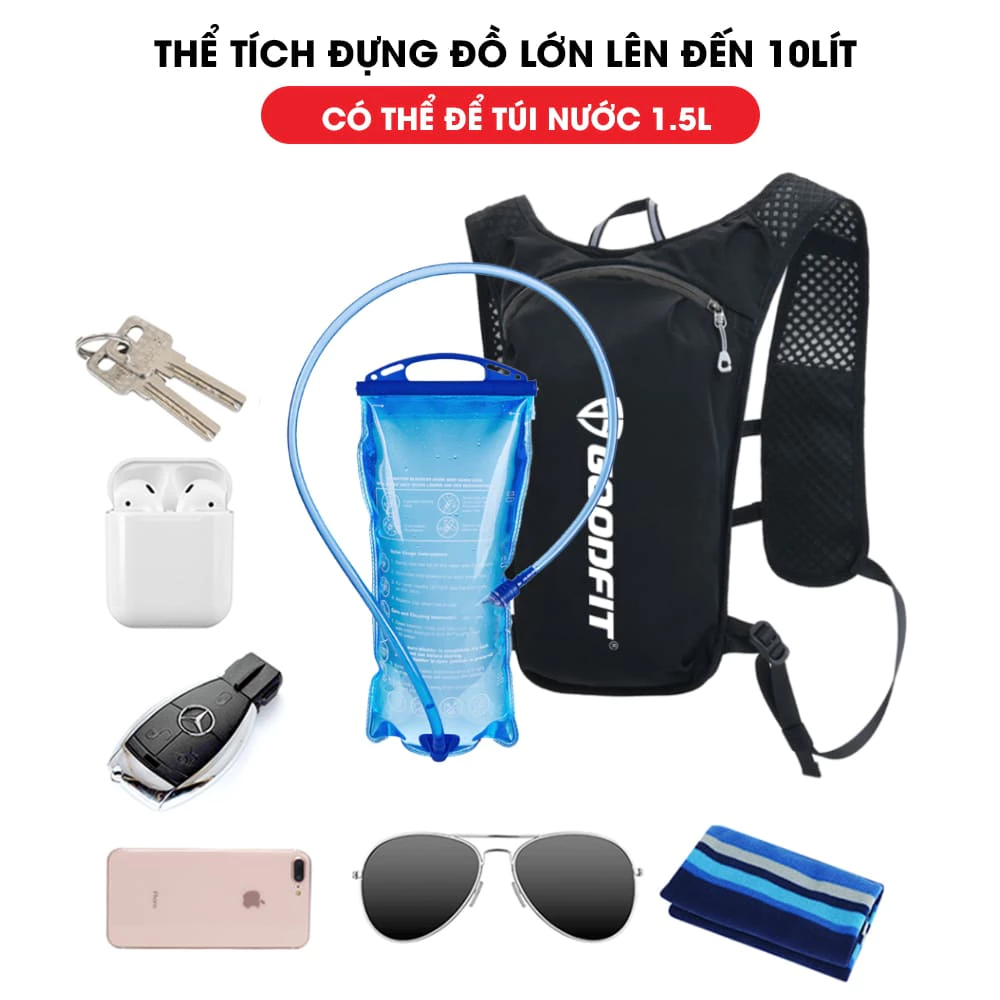 Vest nước, balo chạy bộ GoodFit  GF302RV