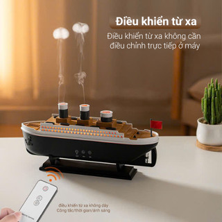Máy xông tinh dầu phòng ngủ - phun sương tạo độ ẩm 250ml - JELLYFISH AROMA DIFFUSER - kèm remote